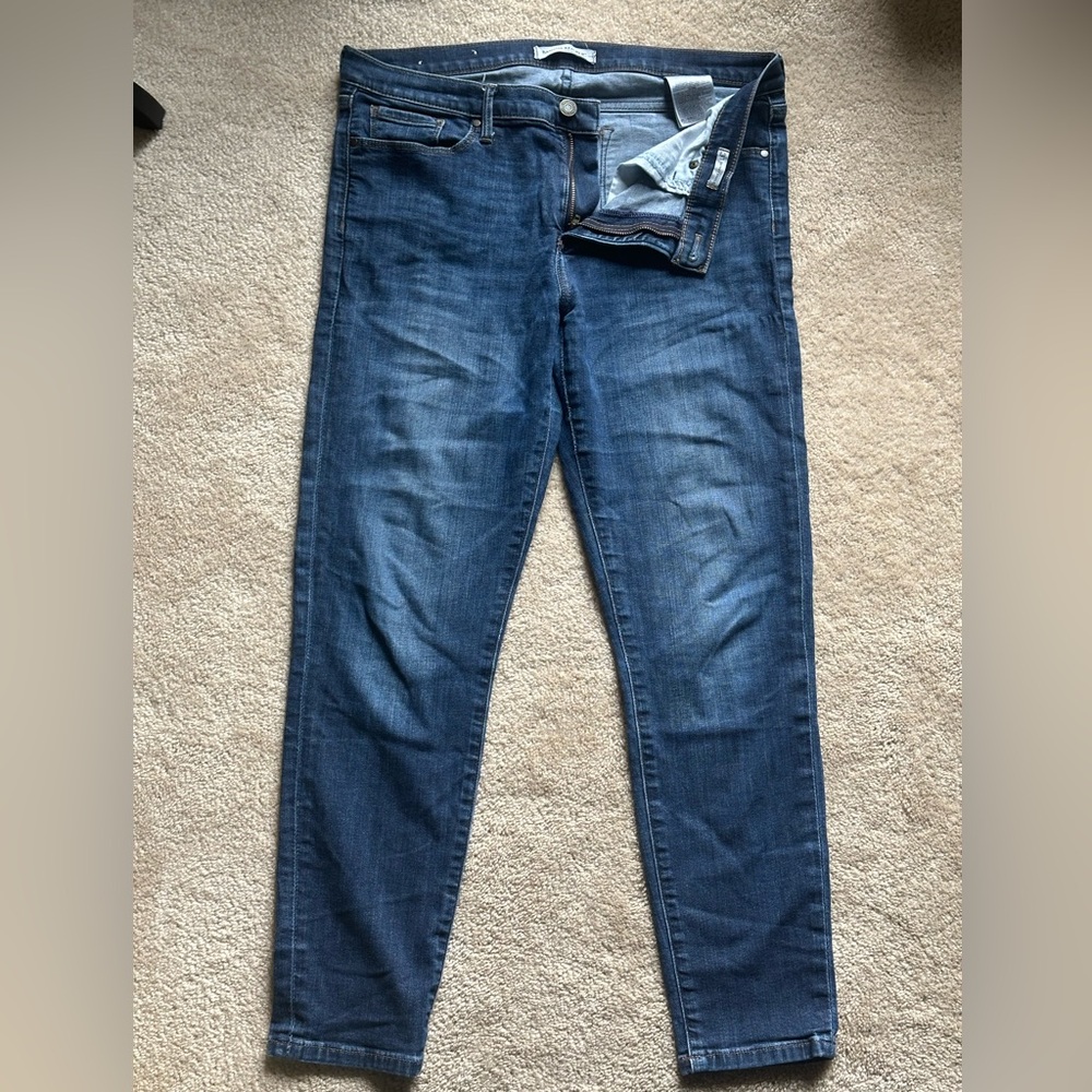 Banana Republic Women's Dark Blue Skinny Ankle Jeans